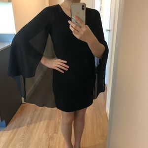 Sheer Cape Dress